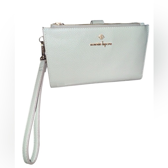 Nanette Lepore Handbags - Nanette Lepore Light Gray Wristlet Clutch